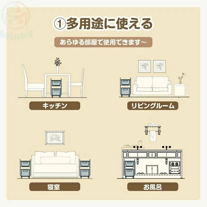 収納ワゴン キッチンワゴン ワゴン スリム おもちゃ収納 書類収納 収納ラック 本棚...