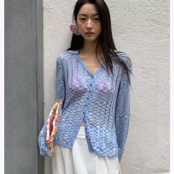 Rakuten - カーディガン 透かし編み トップス コート アウター ファッション 個性的 デート セクシー かわいい おしゃれ UVカット レディース 春 夏 秋 長袖 夏コート 冷房対策 シアー 透け オフィスカジュアル アウター 日焼け対策 薄手 シアー 可愛い