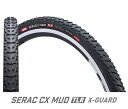 井上ゴム工業 シラク CX マッド チューブレスレディ X-Guard ブラック（700×32C） M129/TLR XG SERACCX-MUTRX700 32C