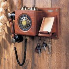 高級アンティーク電話 Wood Wall Telephone 【HT-06B】