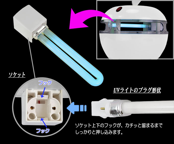 次世代蚊取り器カトリンゴ【交換用UVライト】