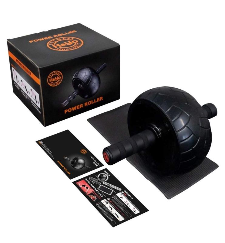 H&amp;Yo 腹筋ローラー 静音仕様 アブローラー アブホイール マット付 自宅用腹筋器具 シックスパック 女性 初心者にも