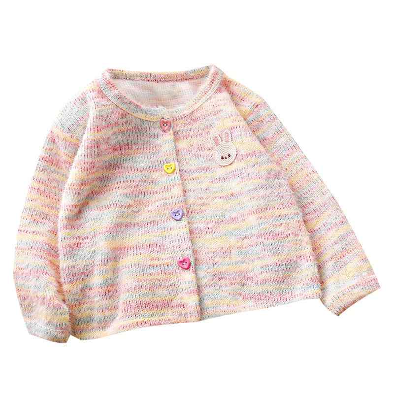 カーディガン キッズ 女の子 ニット 韓国風 かわいい 配色 ベビー 子供服 トップス...
