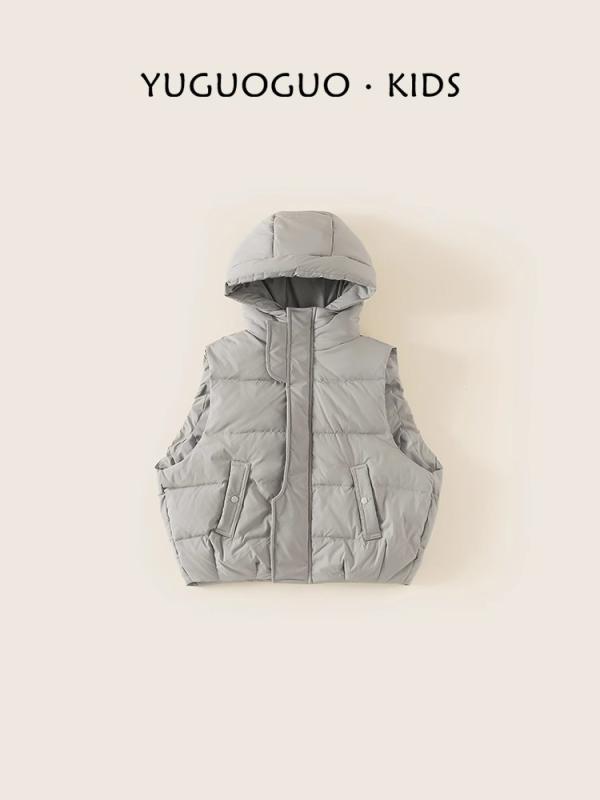 子供服 ベスト 女の子 ダウンベスト 冬服 中綿入り あったか 防寒 フード付き ガールズ アウター 普段着 通園 通学 かわいい