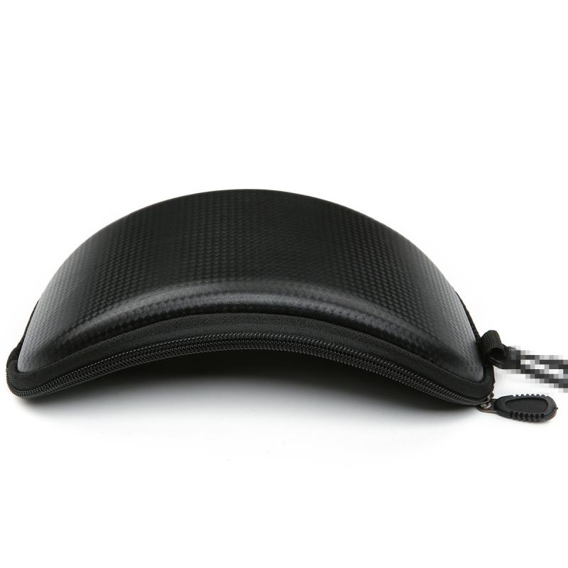 バイク サングラスケース レザー 防水 耐衝撃 ラウンドファスナー サイクル アイウェア収納 登山 スキー