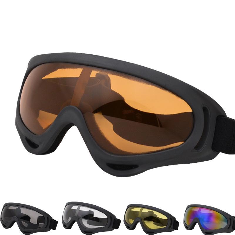 ゴーグル バイク オートバイ スキー 防風 防塵 飛沫防止 保護メガネ スポーツ 個性 トレンド 男女兼用 イエロー 虹色 透明 茶色 グレー シルバー オレンジ