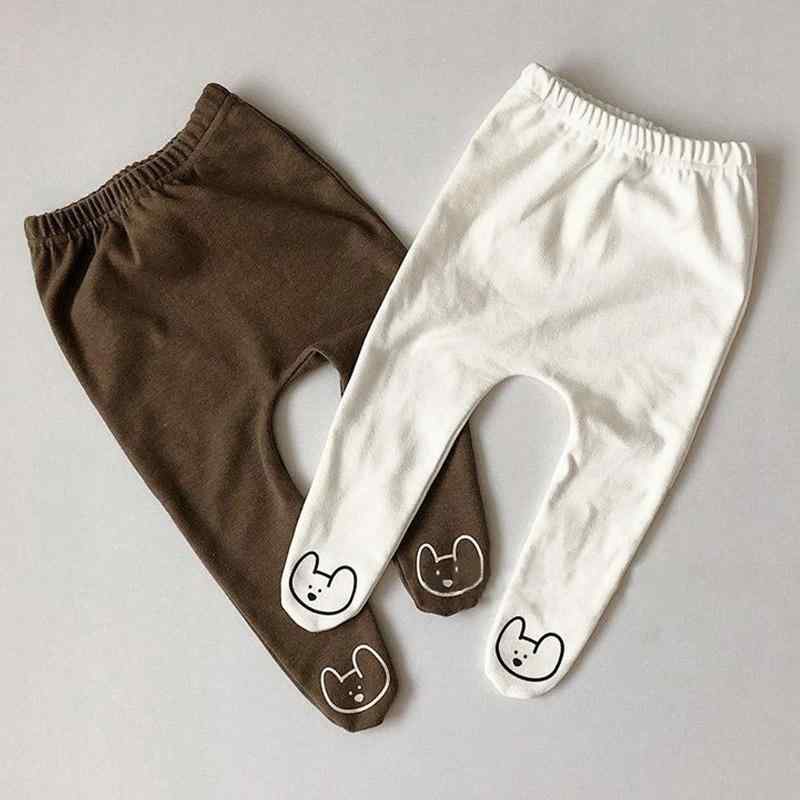 ベビー服 レギンス 男女兼用 クマ柄 コットン PPパンツ 裏起毛 冬 春 秋 かわいい 伸縮性 普段使い