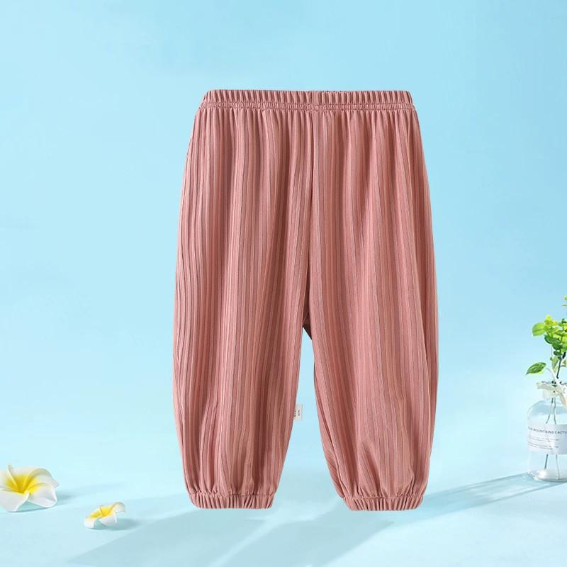 子供用 灯籠パンツ 9分丈 麻混紡 テーパードパンツ 幼児 ベビー服 ゆったり 部屋着 リラックスパンツ ..