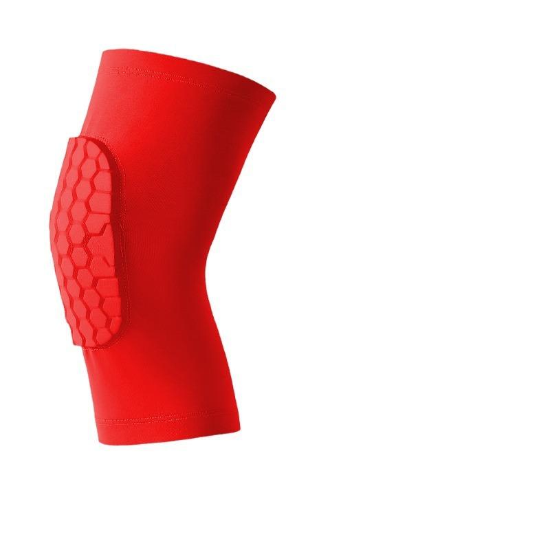 膝当て 男性用 バスケットボール スポーツ アウトドア 衝撃吸収 怪我防止 成人 ポリエステル スパンデックス ブラック ホワイト レッド ブルー グレー