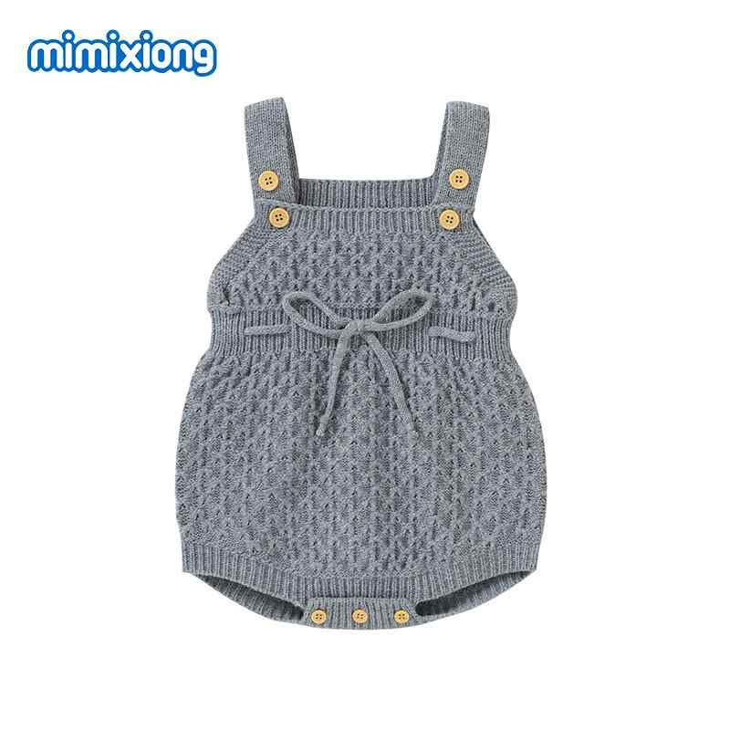 ベビー ニット ロンパース 春秋 冬 無袖 ジャンプスーツ カバーオール 男の子 女の子 幼児 70 80 90 10..