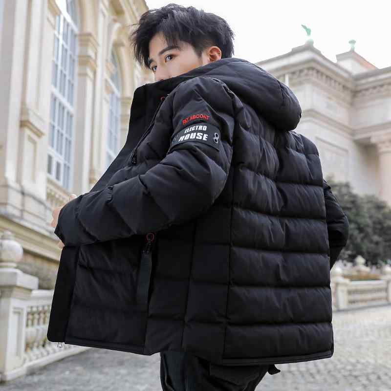 乐天商城 - 綿入りジャケット 男性用 ブルゾン 中綿 ポリエステル 撥水 防寒 防風 カジュアル スポーティー アウトドア 赤 黒