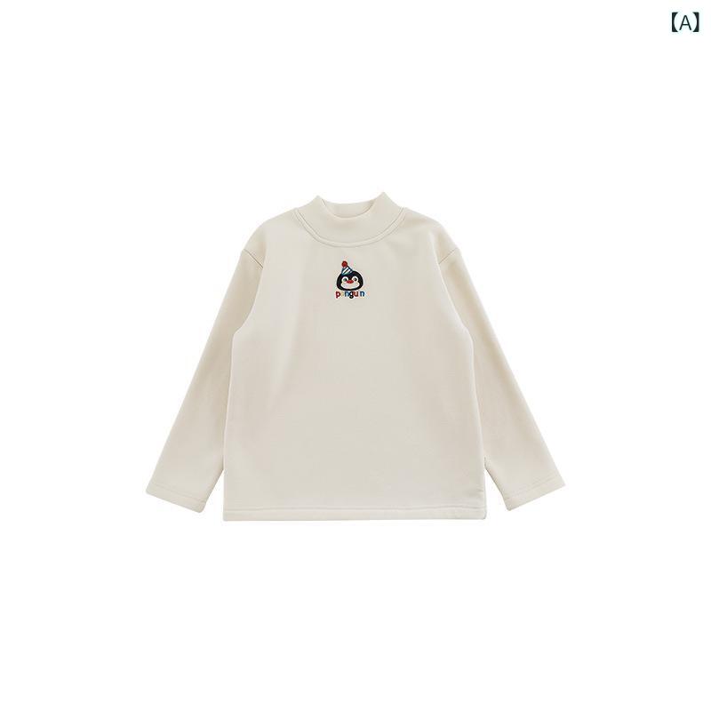 Tシャツ 男児 ベビー キッズ カートゥーン ペンギン ハーフ ハイネック デニム パンツ 厚手 上下セット 冬 e-myshop-10691678 イーマイショップ サンプル画像2