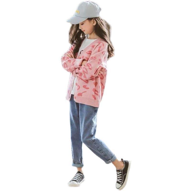 ニットカーディガン ガールズ 子供服 トップス 韓国風 キッズ 女の子 かわいい ヒ...