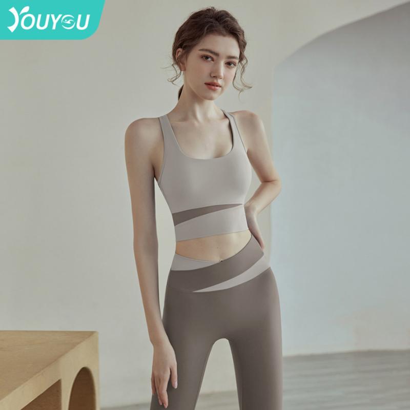 ヨガウェア レディース セットアップ スポーツブラ トップス ファッション 切り替...
