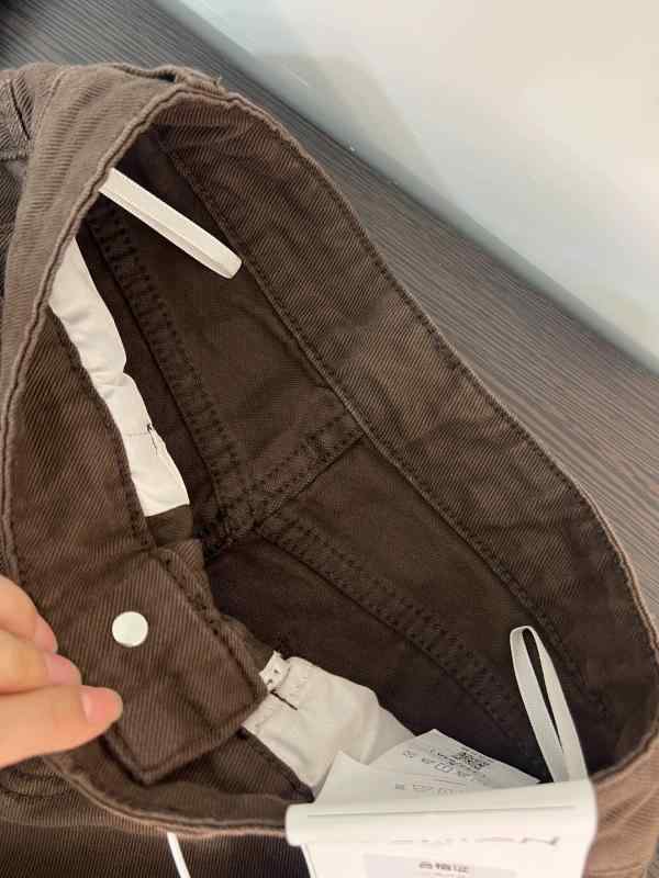 Long-Trousers, Trousers - デニム レディース 春夏 高身長 ワイドパンツ ストレートパンツ ハイウエスト 美脚 脚長効果 ゆったり テーパード ブラウン系
