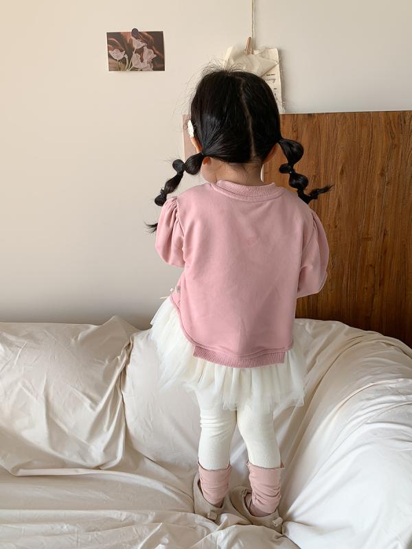 子供服 女の子 スウェット セットアップ 春秋 上下セット 長袖 トップス パンツ かわいい おしゃれ 幼児 ベビー服 73 80 90 100cm