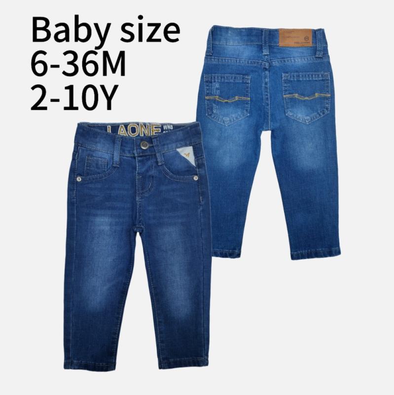 樂天商城 - 子供服 ジーンズ 長ズボン 男女兼用 ベビー 幼児 ストレッチ デニム パンツ 通気性 コットン 100% 高学年 伸縮性 普段使い