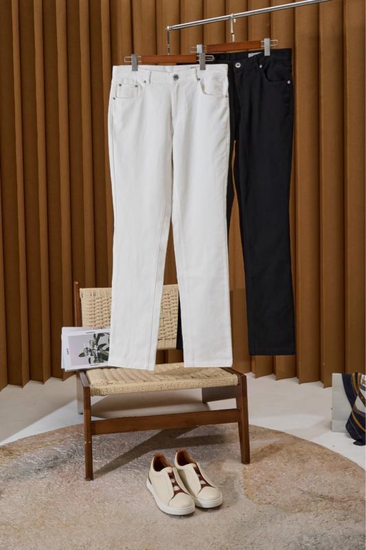 乐天商城 - デニム メンズ デニムパンツ ジーンズ スリムフィット カジュアル ベーシック ジーパン Gパン ストレート ストレッチ 伸縮性 8分丈 9分丈 通年 オールシーズン 白 黒