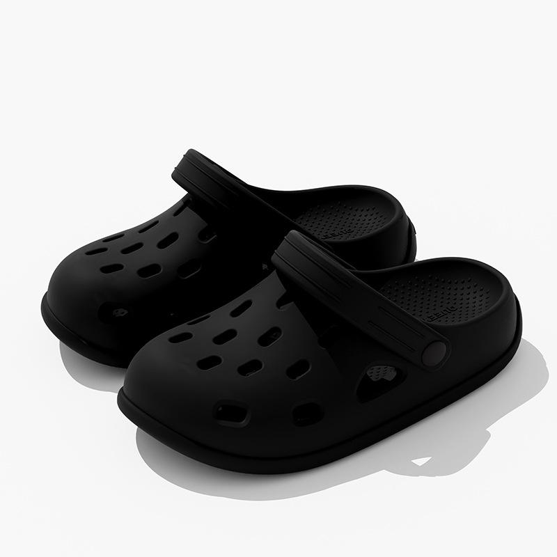 サンダル 男性用 厚底 EVA サンダル ビーチサンダル 防滑 纯色 スリッポン ラウンドトゥ カジュアル ブラック カーキ ホワイト イエロー 36-37 38-39 40-41 42-43 44-45