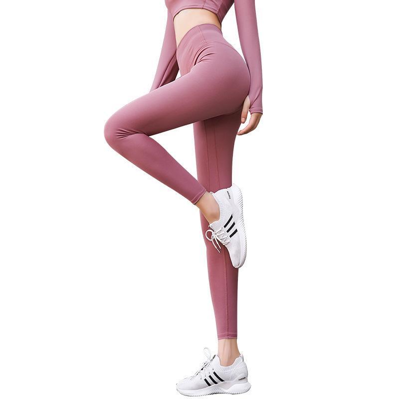レディース ヨガパンツ 女性用 ハイウエスト ピーチバット 引き締め シェイプアップ 伸縮性 吸湿速乾 接触冷感 収腹 ヒップアップ フィットネス 運動 レギンス ランニング ダンス トレッキング キャンプ ジョギング 軽量 ポリエステル 混紡 ストレー