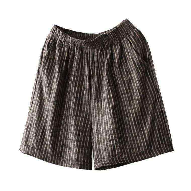 ・スタイル: 復古風・カテゴリ: 休闲裤・主な素材: 綿麻・主な素材含有率: 綿30%（含）-50%（不含）・パンツタイプ: 阔腿・パンツ丈: 五分・ウエスト: 中腰・厚み: 通常・流行要素: 拼接・カラー展開: 灰色・サイズ展開: M,L,XL,2XL,3XL,4XL・性別: 女性・伸縮性: 無・デザイン: 気質優雅