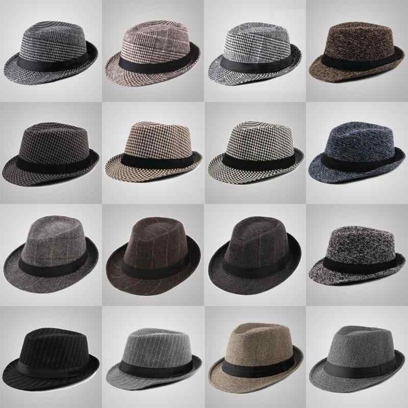 Hats - 帽子 男女兼用 ハット 毛織り 礼帽 チェック柄 秋冬 防寒 保温 英国風 ジャズ帽 カジュアル アウトドア 旅行