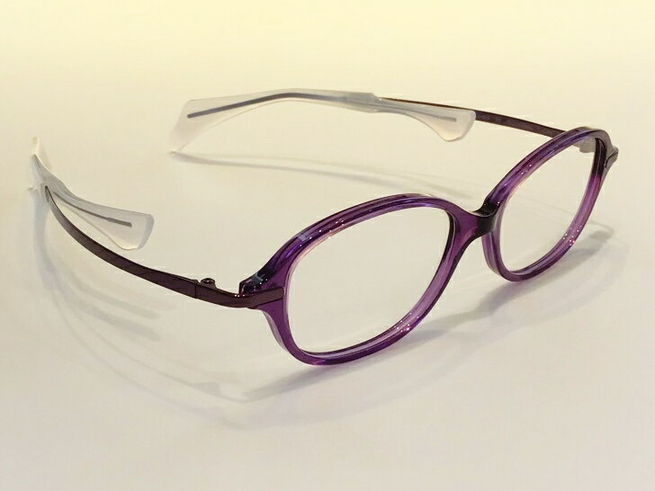 【度付対応】鼻に跡がつかないメガネ ChocoSee ちょこシー FG24510 VO 鼻パッドなし 度入れ可能