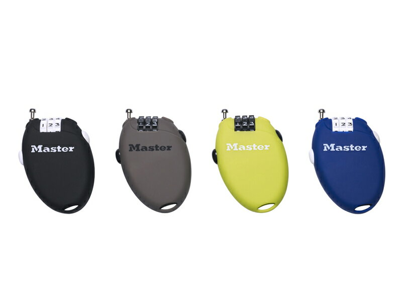 マスターロック(Master Lock)盗難防止用品 ダイヤル式リトラクトケーブルロック(トープ) 4603JADTPE