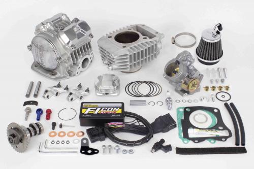 SP武川（タケガワ）SuperHead 4V+Rコンボキット181(TYPE-X/BTB付) モンキー125(JB02-1000001〜)　シルバー(01-05-0608)
