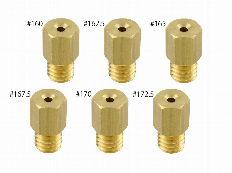 POSH Faith（ポッシュ フェイス）メインジェットセット MIKUNI六角大(6x11.5type)（#160-#172）700041-10