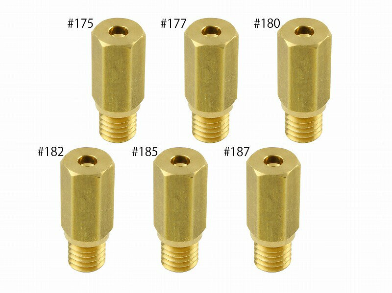 POSH Faith（ポッシュ フェイス）メインジェットセット KEIHIN PWK/六角大(6x16.5type)（#175-#187）700047-10