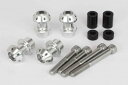 SP武川(タケガワ)荷掛ケフック 4個セット シルバー GROM(JC92-1000001〜)・MSX GROM(MLHJC92)(09-11-0255)(2)