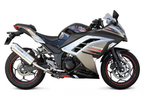 SP武川（タケガワ）コーンオーバルマフラー（スリップオン） Ninja250 '13モデル(EX250L-A00049〜)/13-04-0024