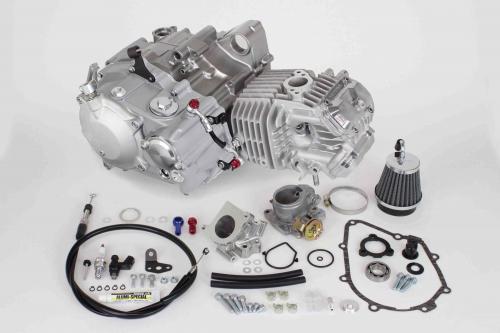SP武川（タケガワ）スーパーヘッド4V+Rコンプリートエンジン181cc(WET)(湿式クラッチ仕様)｜01-00-1804