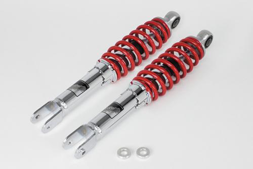 SP武川（タケガワ） ローダウンリアショックアブソーバー(レッド塗装) PCX(JF81)/PCX150(KF30)/PCX HYBRID(JF84)｜06-04-0144