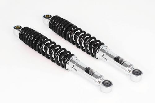 SP武川（タケガワ） リアショックアブソーバー(2本セット/ブラック塗装) スーパーカブ50/110(AA04/09・JA10/44/59)｜06-04-0156