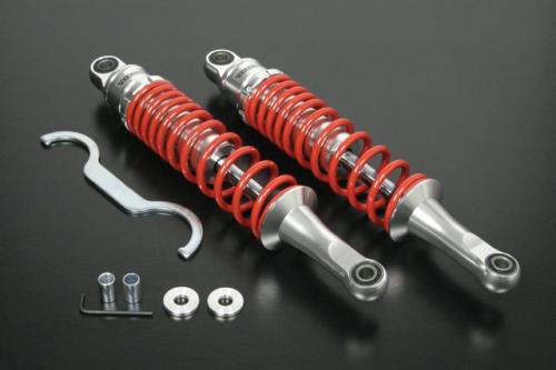 SP武川（タケガワ） アルミ削り出しリアショックアブソーバー カブ50/110　(アルミボディ/レッドスプリング)｜06-04-0189