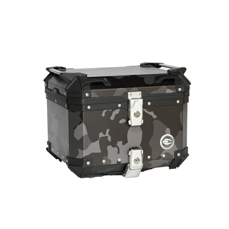 【送料無料】COOCASE（クーケース）アルミトップケース Q1｜CCX450CB ｜カモフラージュブラック｜容量：45L