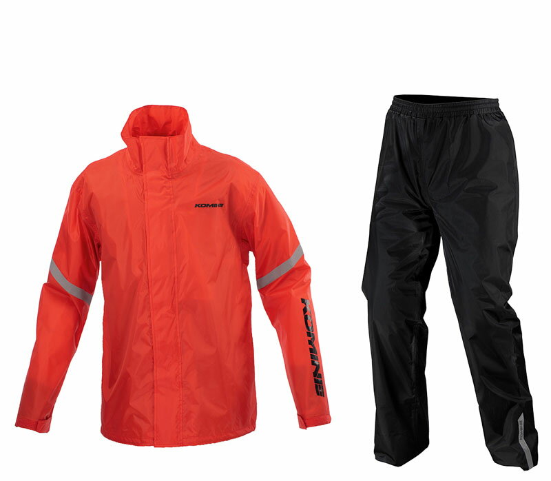 コミネ(KOMINE)RK-5433 STD RAIN WEAR KOMINE-レッド L｜KOMINEレッド/L