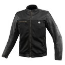 R~l(KOMINE)JK-166 HALF LEATHER M-JKT BLK WXLbubN/WXL