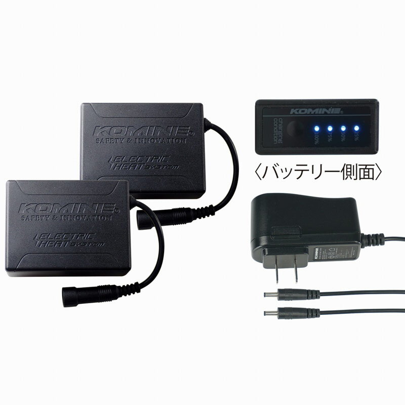 ߥ(KOMINE)EK-207 7.4V ELECTRIC GLV SET BLK Få֥å/ե꡼