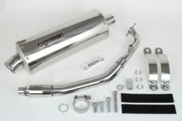 SP武川（タケガワ）パワーサイレントオーバルマフラー PCX/PCX160 (8BJ-JK05/8BK-KF47)｜04-02-0386