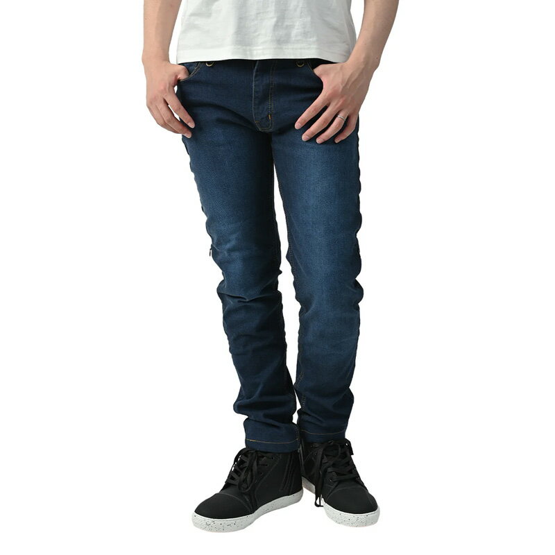 ライズ(RIDEZ) SINGLE LAYER JEANSライディングパンツ BLUE RDB1025｜ブルー｜30×30