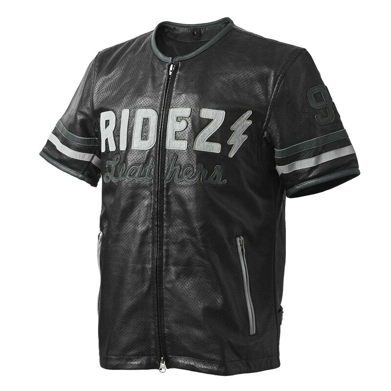 ライズ(RIDEZ) 98 S/S ジャケット バイク用 レザージャケット ブラック RLSJ16｜ブラック｜M