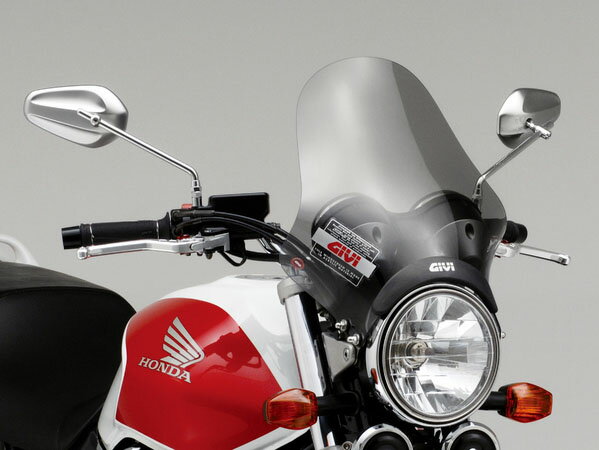 デイトナ（DAYTONA）ジビ（GIVI）小型ウインドスクリーン A210　セミスモーク　H370mm×W350mm[90115]