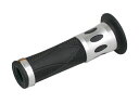 デイトナ(DAYTONA)PRO-GRIP(プログリップ) スーパーバイクグリップ#728 STDラバー 122mm 貫通 ブラック/シルバー(98090)