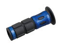 デイトナ(DAYTONA)PRO-GRIP(プログリップ) ショートタイプ#744 STDラバー 115mm 貫通 ブラック/ブルー(98101)