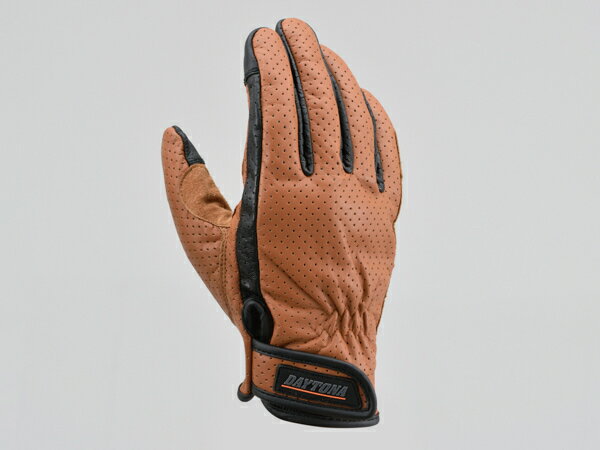 デイトナ（DAYTONA）HBG-129 パンチングメッシュスタンダードカウレザーグローブ ブラウン (サイズ：XL)(18906)