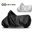 【在庫有】【送料無料】OSS(大阪繊維資材)INFIMO(インフィモ) バイクカバー ベーシック(BASIC)|撥水・鍵穴付・車体カバー・盗難防止|ブラック・シルバー