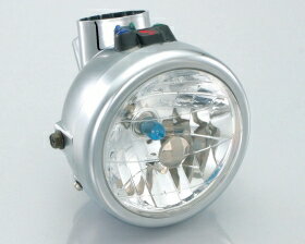 キタコ（KITACO）マルチリフレクターヘッドライトASSY　メッキ（800-1083200）